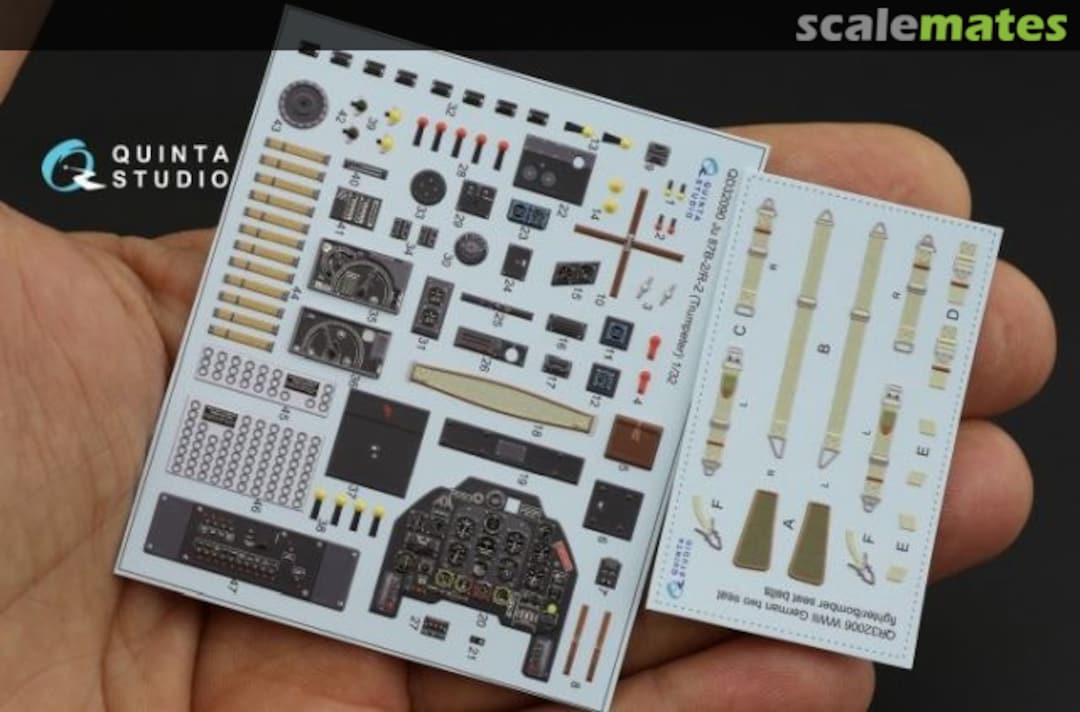 Contents Ju 87B-2/R-2 interior 3D decals QD32090 Quinta Studio