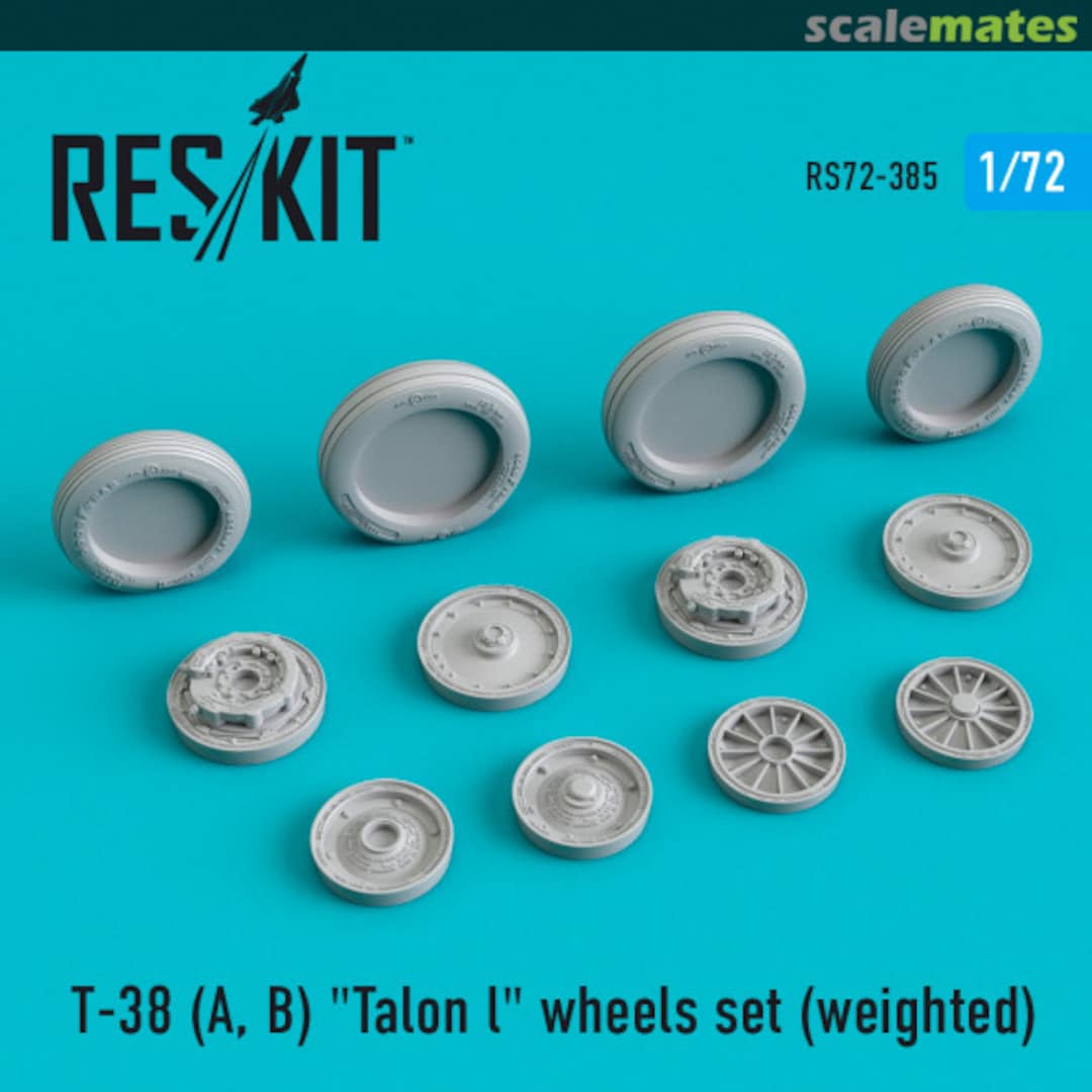 Boxart T-38 (A, B) "Talon l" wheels set (weighted) RS72-0385 ResKit