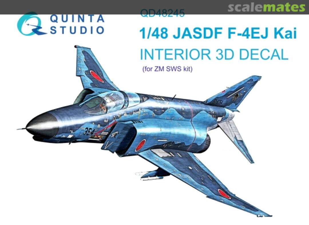 Boxart JASDF F-4EJ Kai interior 3D decals QD48245 Quinta Studio