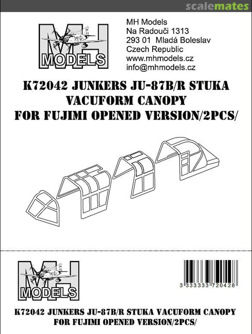 Boxart JUNKERS JU-87B/R STUKA K72042 MH Models