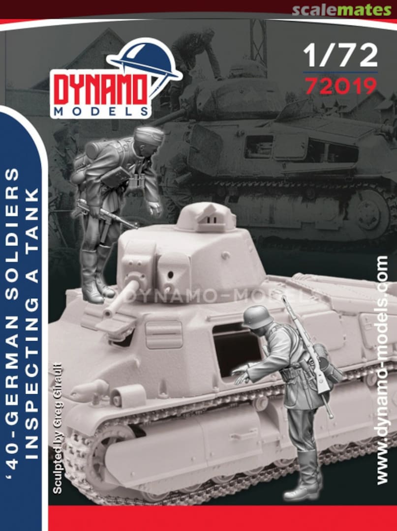 Boxart German Early War Soldiers Inspecting a Tank 72019 Dynamo Models