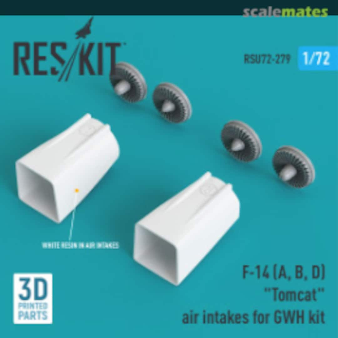 Boxart F-14(A, B, D) Tomcat air intakes RSU72-0279 ResKit