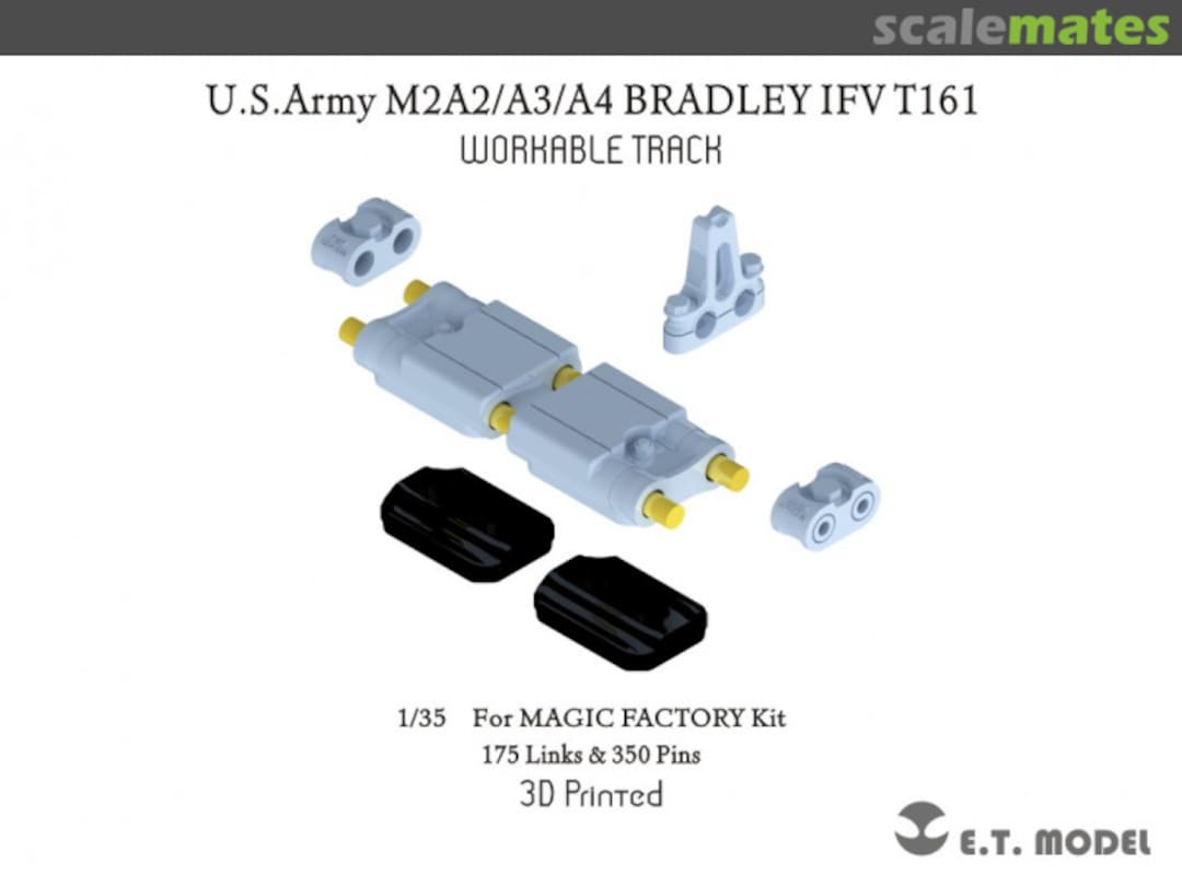 Boxart U.S.Army M2A2/A3/A4 Bradley IFV T161 Workable Track P35-416 E.T. Model