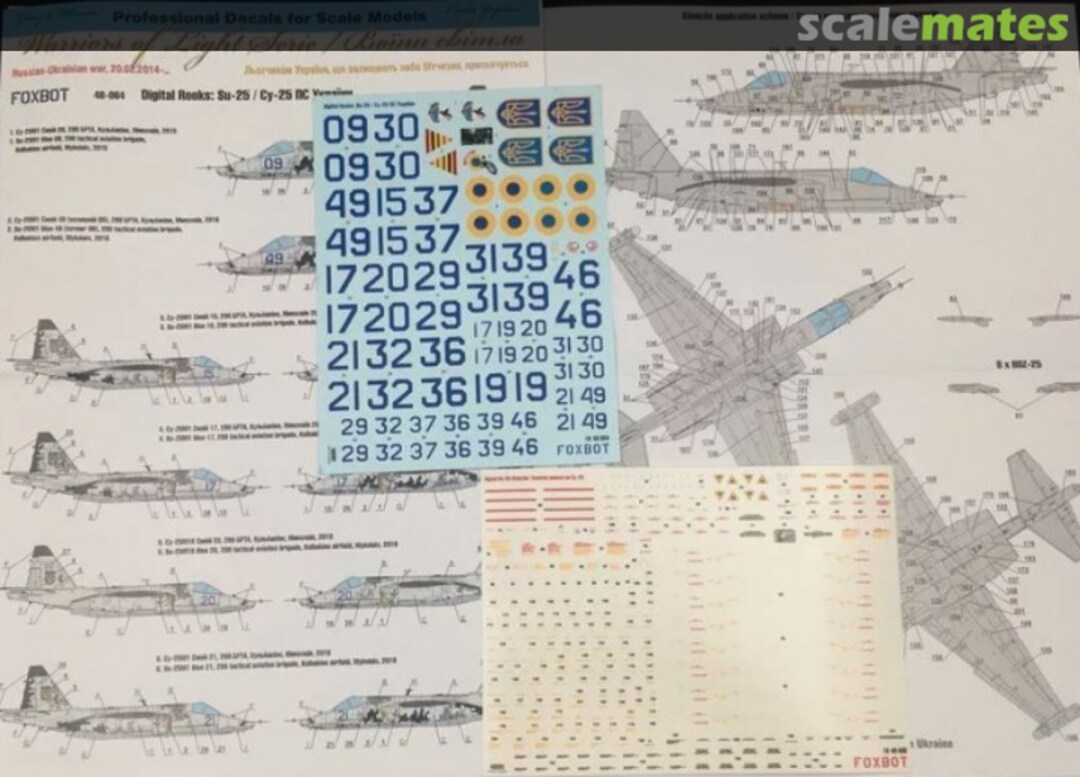 Boxart Digital Rooks: SU-25 with stencils 48-064T Foxbot