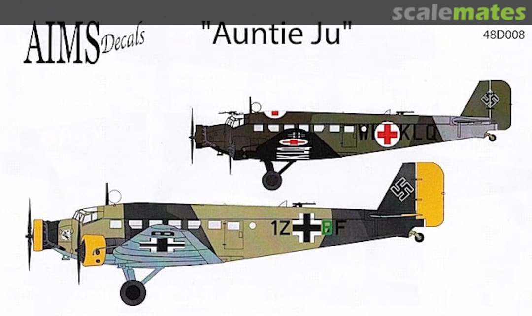 Boxart Junkers Ju 52 48D008 AIMS