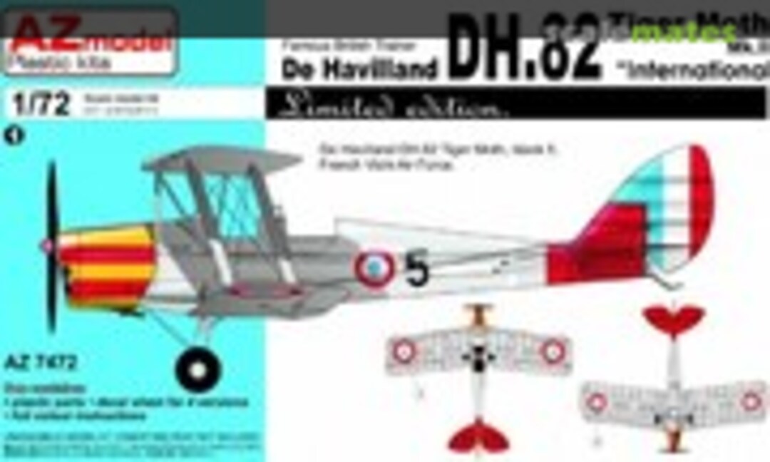 1:72 De Havilland DH.82 Tiger Moth Mk.II (AZmodel AZ7472)