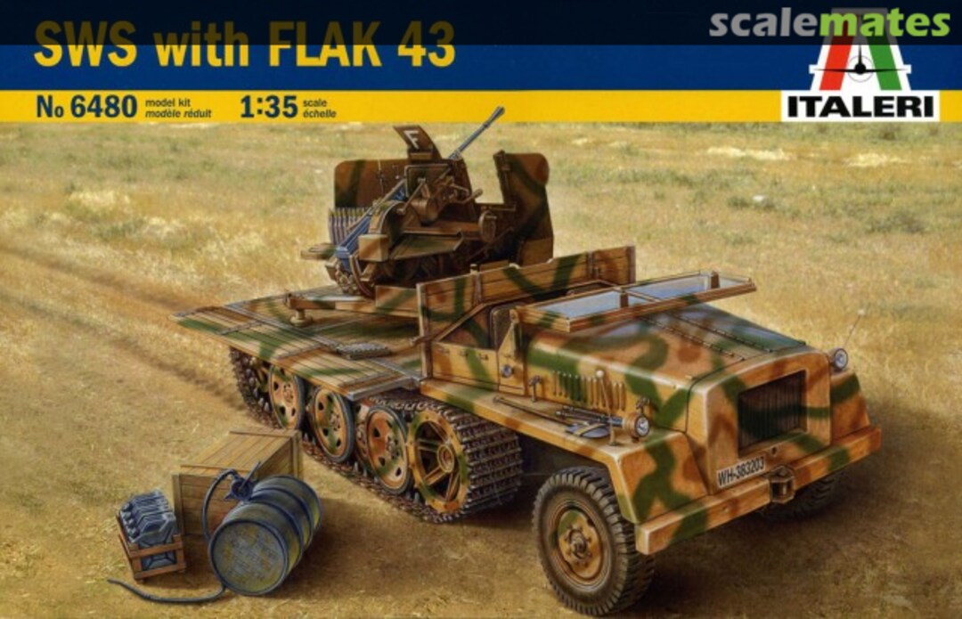 Boxart SWS with Flak 43 6480 Italeri