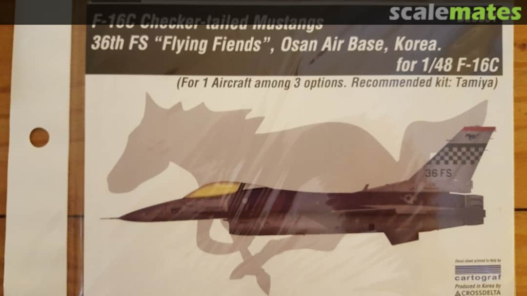 Boxart F-16C Checker tailed Mustangs DEC001 CROSSDELTA