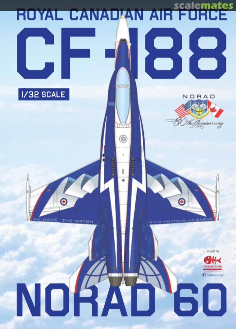 Boxart RCAF CF-188 NORAD 60 (1958-2018) FB32002 Fishbone Studio