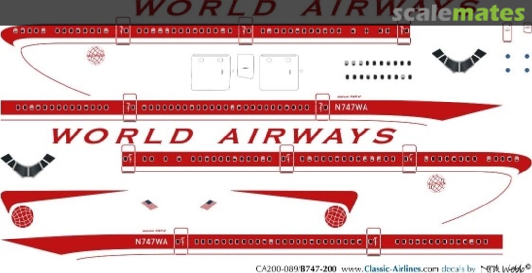 Boxart World Airways (del) 747 CA200-089 Classic Airlines