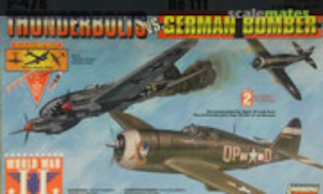 1:72 P-47B Thunderbolts vs He-111 German Bomber (Lindberg 70957)