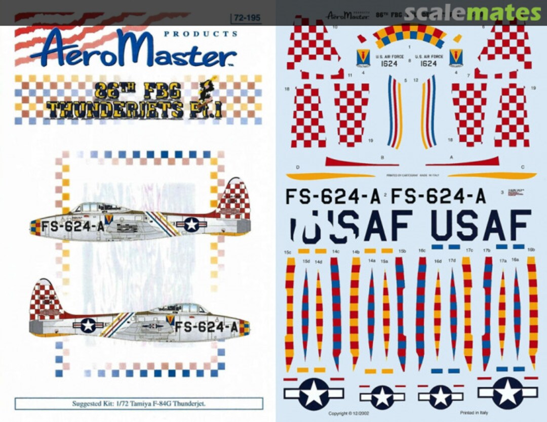 Boxart 86th FBG Thunderjets Pt. I 72-195 AeroMaster