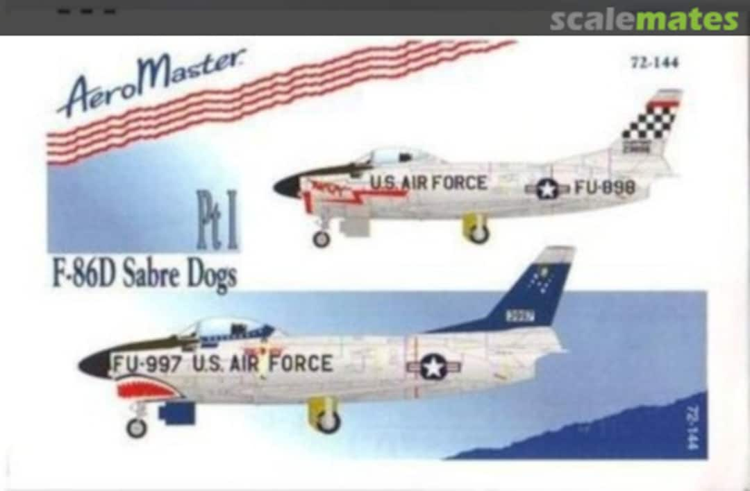 Boxart F-86D Sabre Dogs Part 1 72-144 AeroMaster