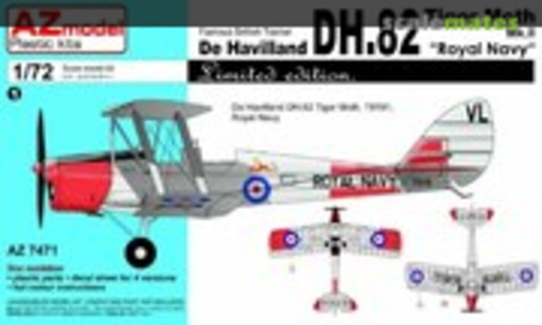 1:72 De Havilland DH.82 Tiger Moth Mk.II (AZmodel AZ7471)