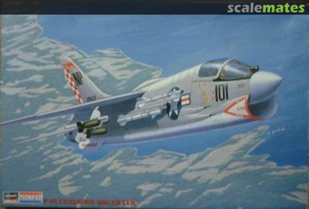 Boxart F-8E Crusader 86121 Hasegawa/Monogram