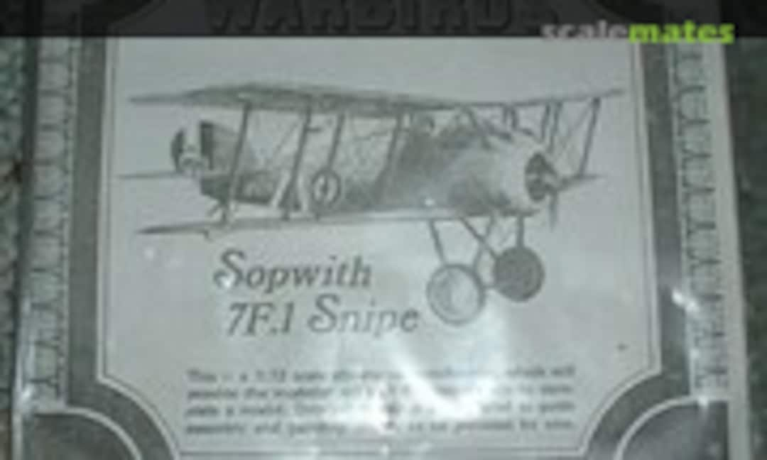 1:72 Sopwith 7F.1 Snipe (Warbirds by Rareplane RP01003)