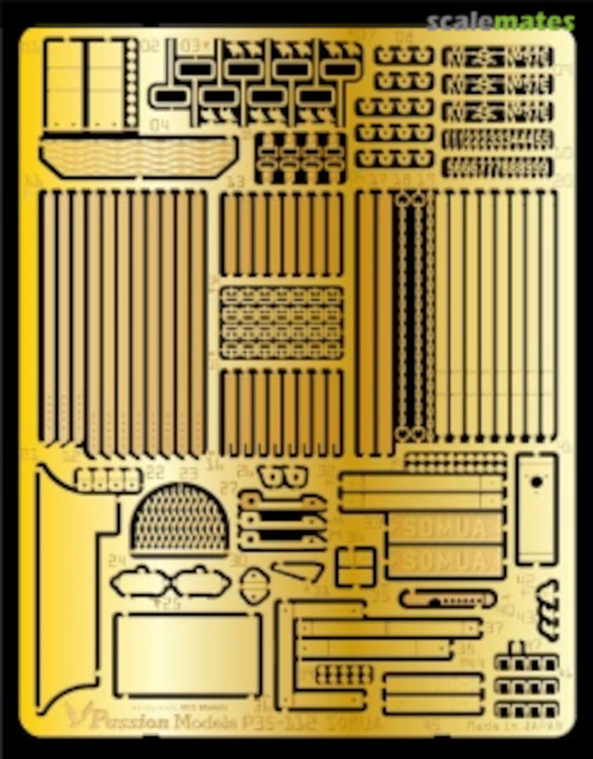 Boxart SOMUA S35 PE Set for Tamiya 35344 P35-112 Passion Models