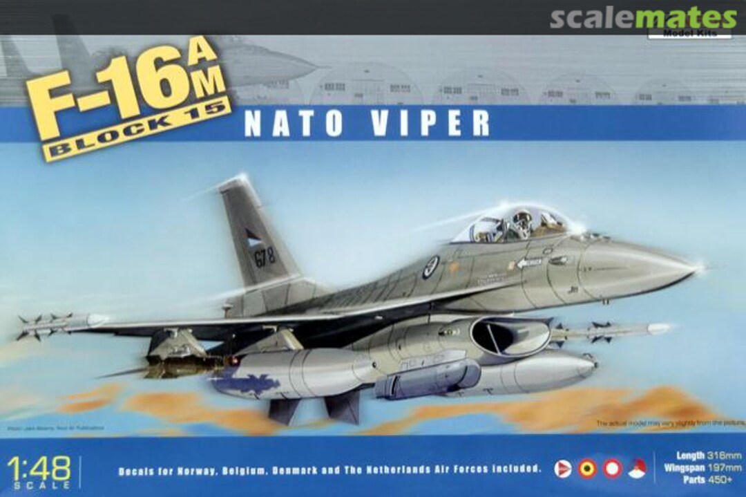 Boxart F-16AM Block 15 K48002 Kinetic