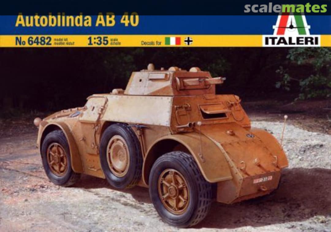 Boxart Autoblinda AB 40 6482 Italeri