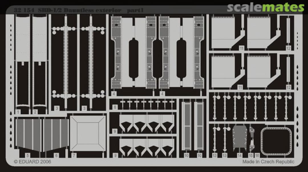 Boxart SBD 1/2 Dauntless exterior 32154 Eduard