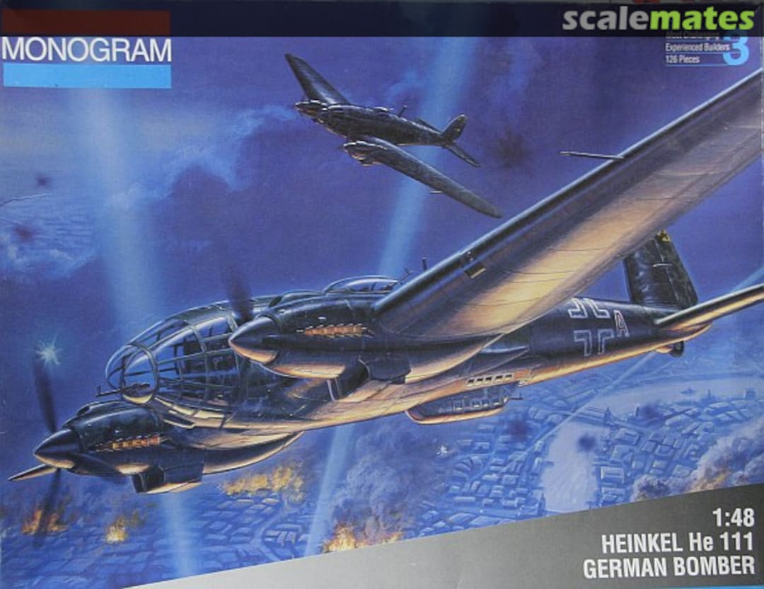 Boxart Heinkel He 111 German Bomber 85-5509 Monogram