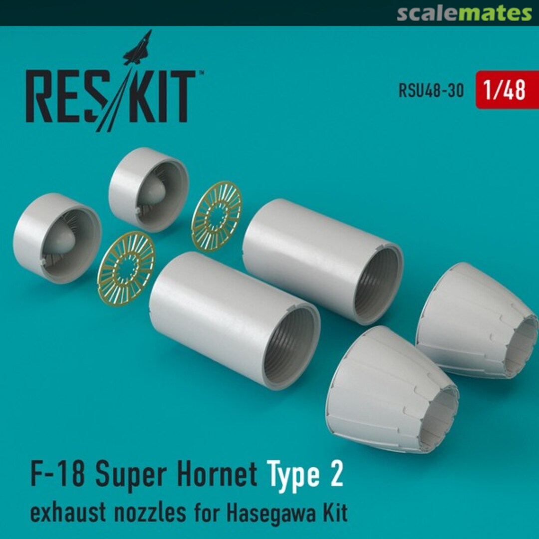 Boxart F/A-18E/F Super Hornet - exhaust nozzles type 2 RSU48-0030 ResKit