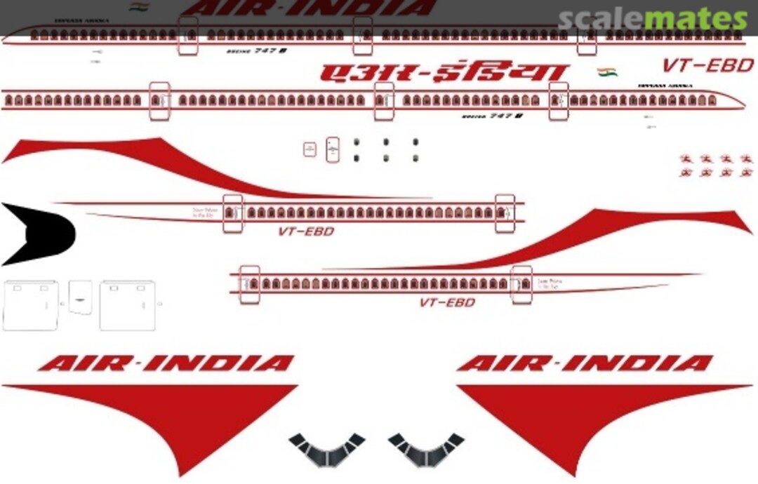 Boxart Air India B747-2 (delivery) CA200-091 Classic Airlines