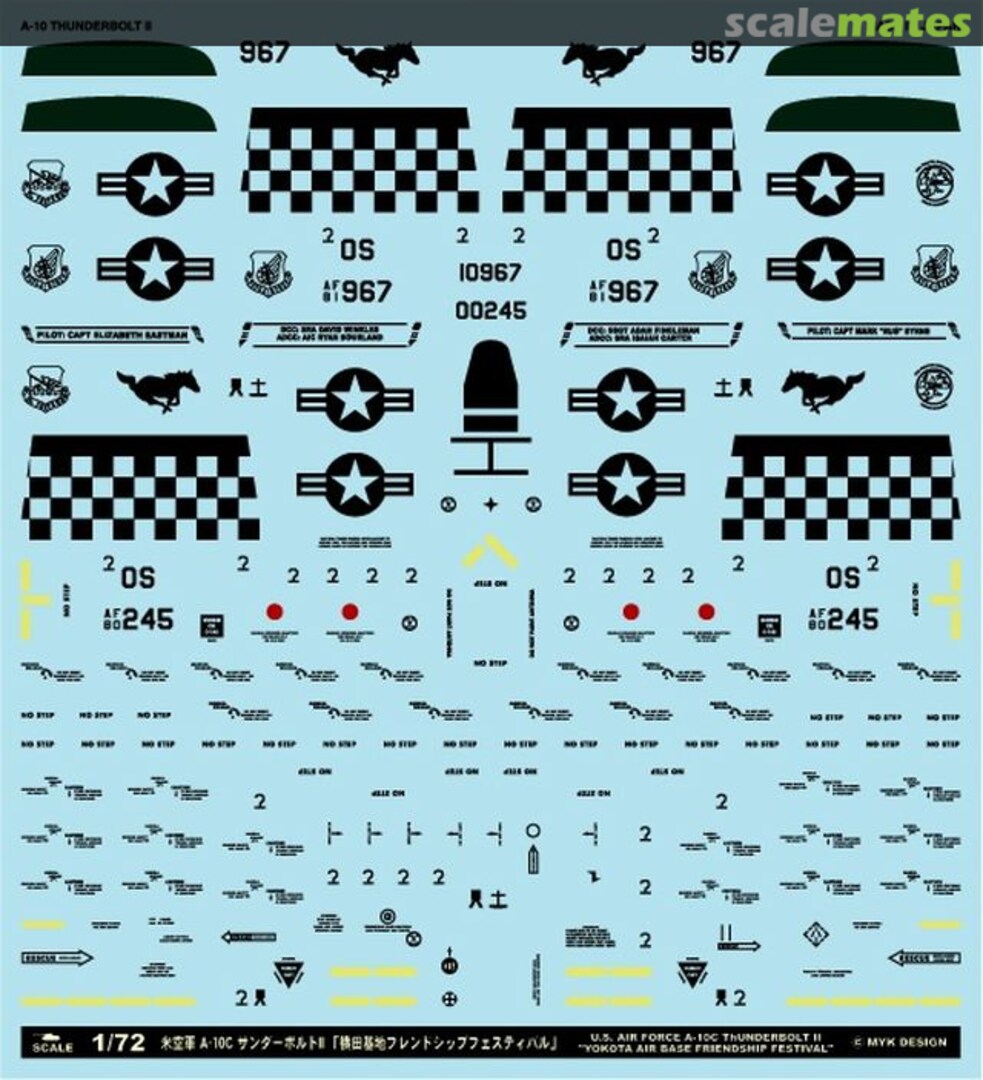 Boxart USAF A-10C Thunderbolt II Yokota Air Base Friendship Festival A-72169 MYK Design