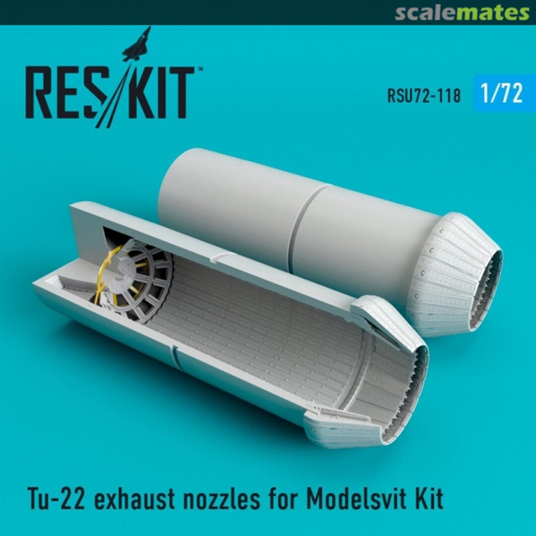 Boxart Tu-22 Blinder - Exhaust Nozzles RSU72-0118 ResKit