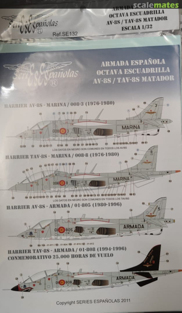 Boxart Armada Española AV-8S/TAV-8S Matador SE132 Series Españolas