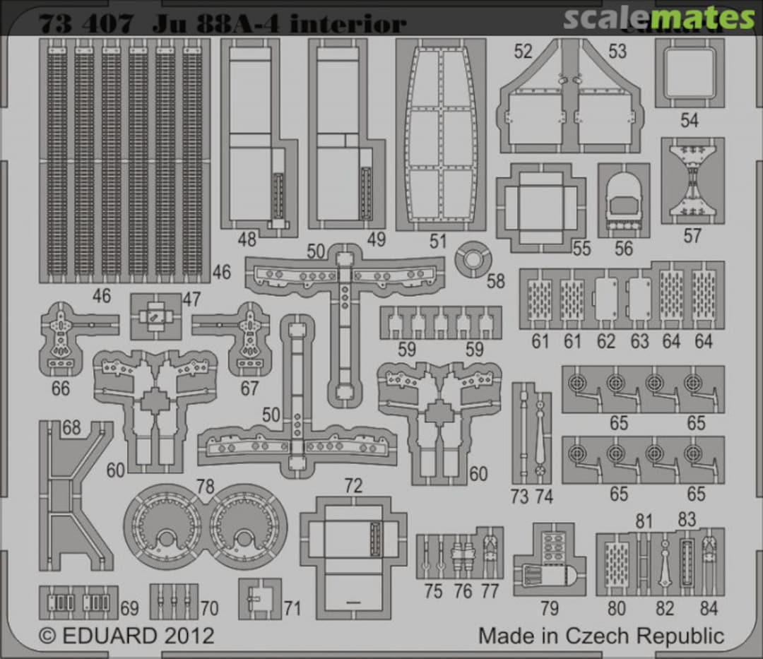 Boxart Ju 88A-4 interior S.A. 73407 Eduard