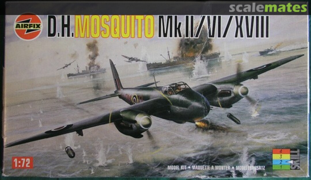 Boxart D.H. Mosquito Mk.II/VI/XVIII 03019 Airfix