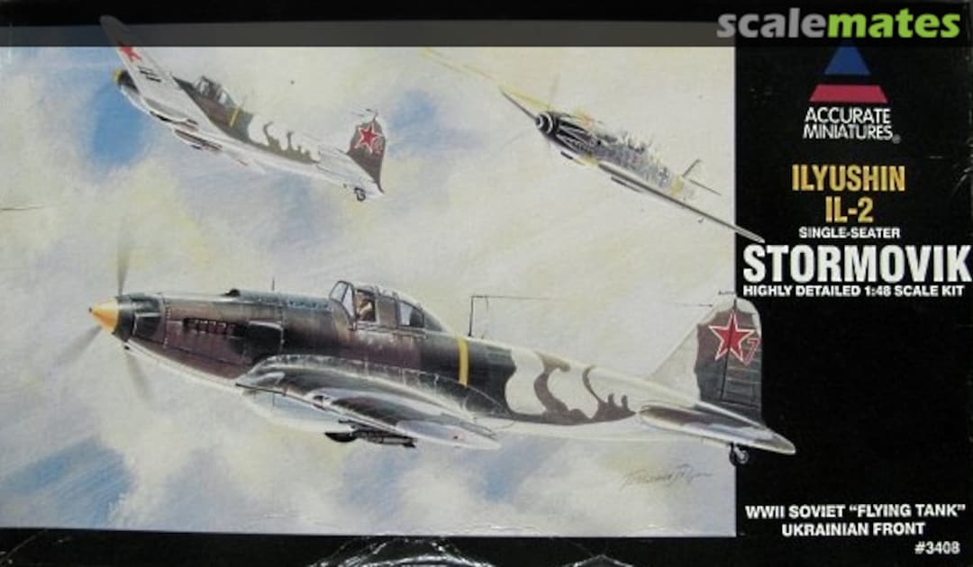 Boxart Ilyushin Il-2 Stormovik Single-Seater 3408 Accurate Miniatures