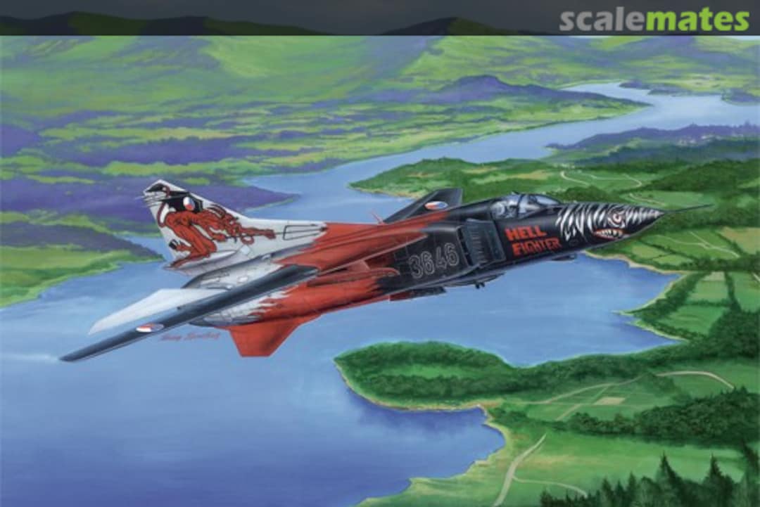 Boxart Mikoyan-Gurevich MiG-23MF Flogger-B 02854 Trumpeter