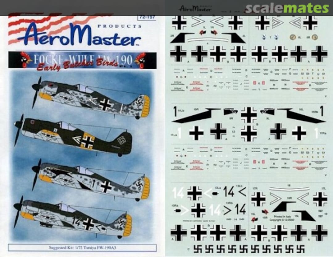 Boxart Early Butcher Birds Pt. I 72-197 AeroMaster