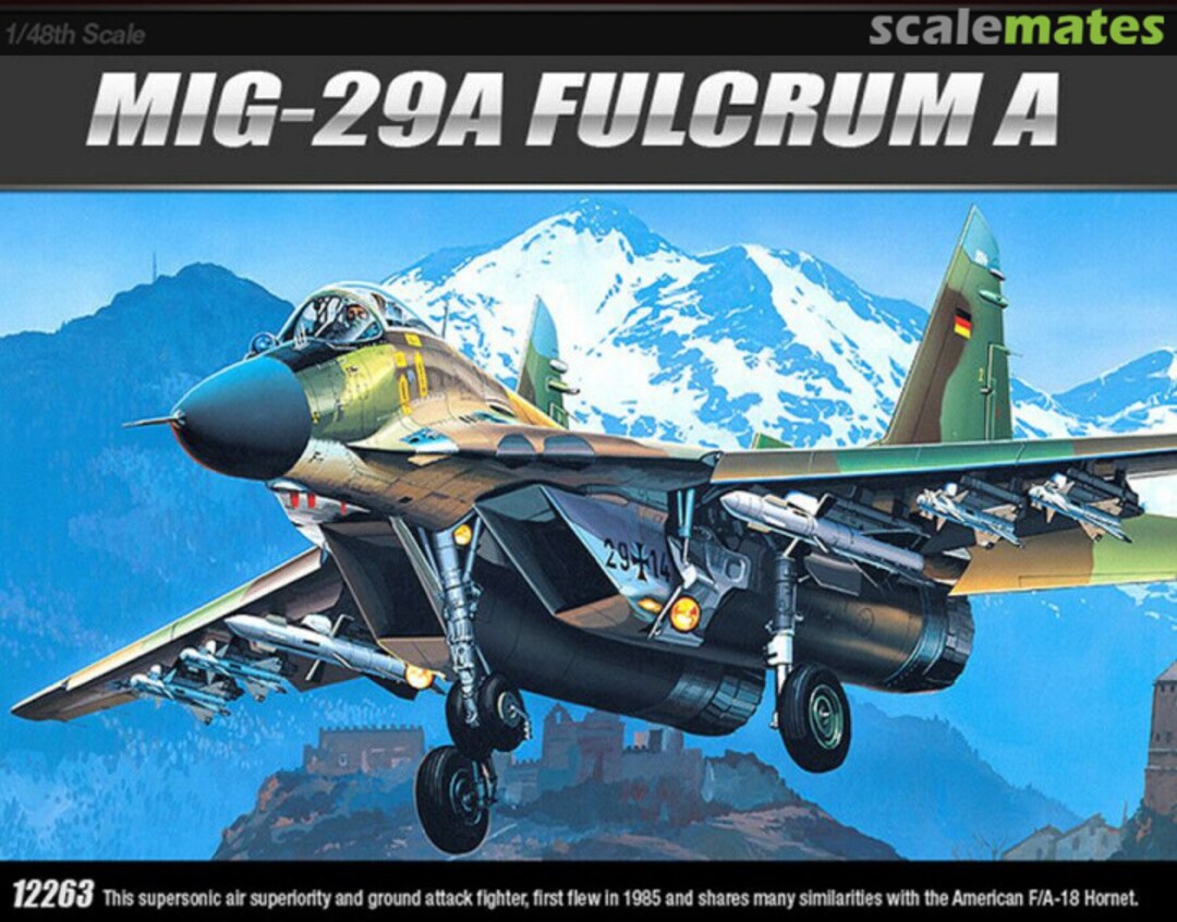 Boxart MiG-29A Fulcrum A 12263 Academy