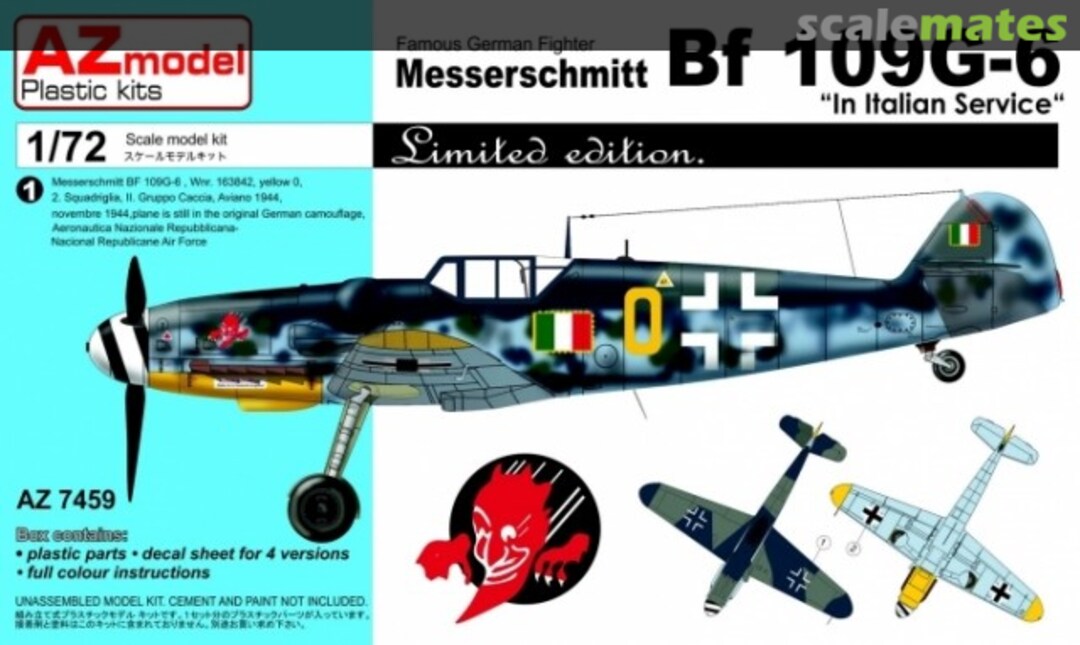 Boxart Messerschmitt Bf 109G-6 AZ7459 AZmodel