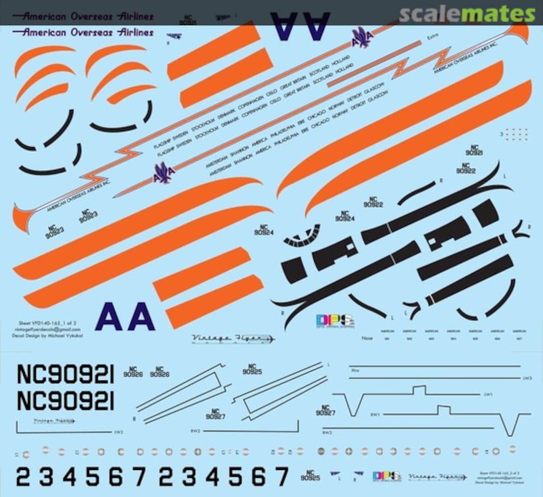 Boxart L-049 AOA VFD072-165 Vintage Flyer Decals