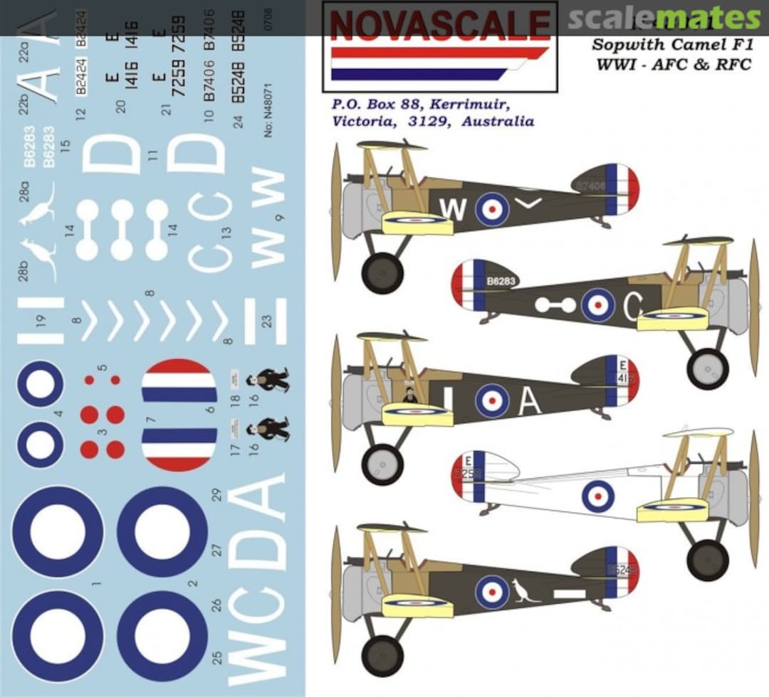 Boxart Sopwith Camel F1 N-48071 Novascale