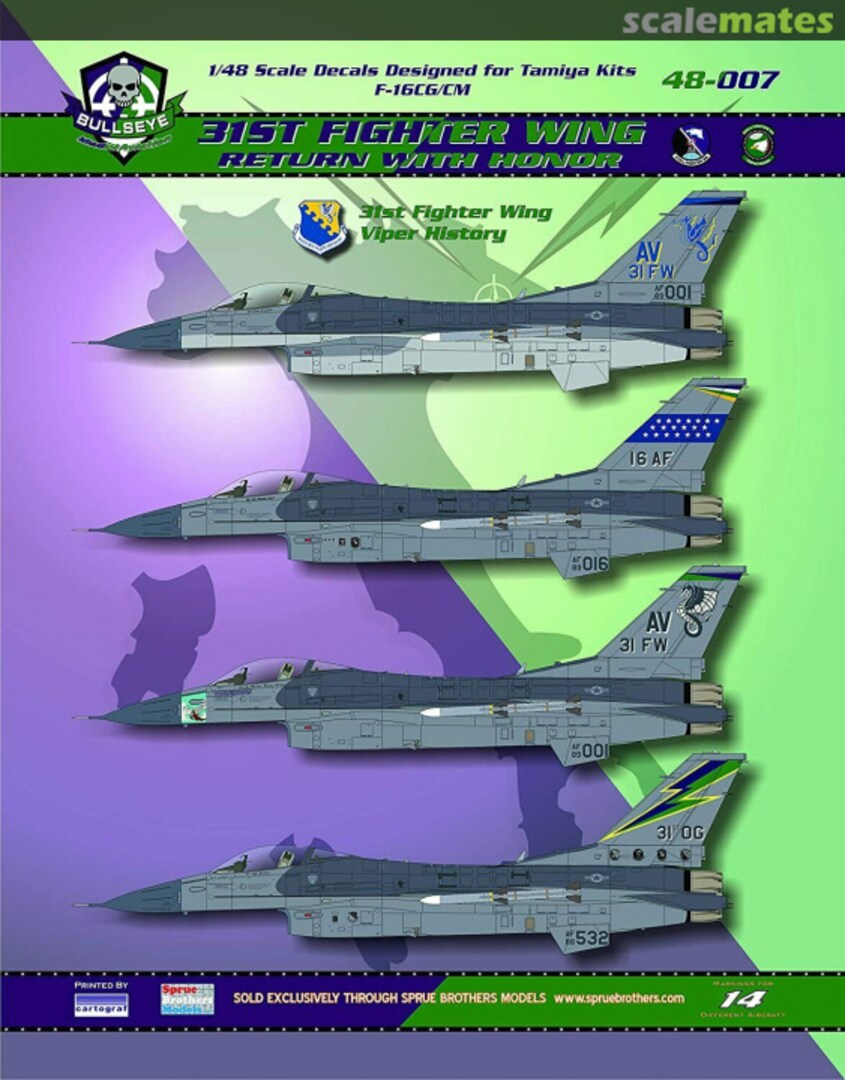 Boxart 31st Fighter Wing 48-007 Bullseye