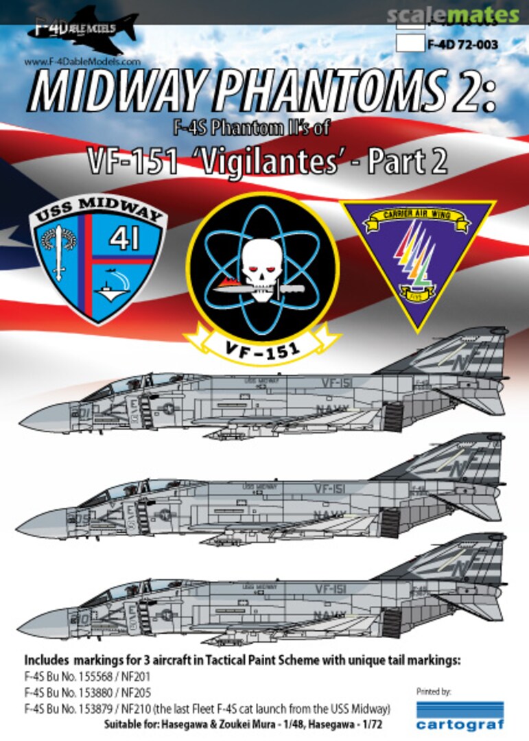 Boxart Midway Phantoms 2 F4D72003 F-4Dable Models