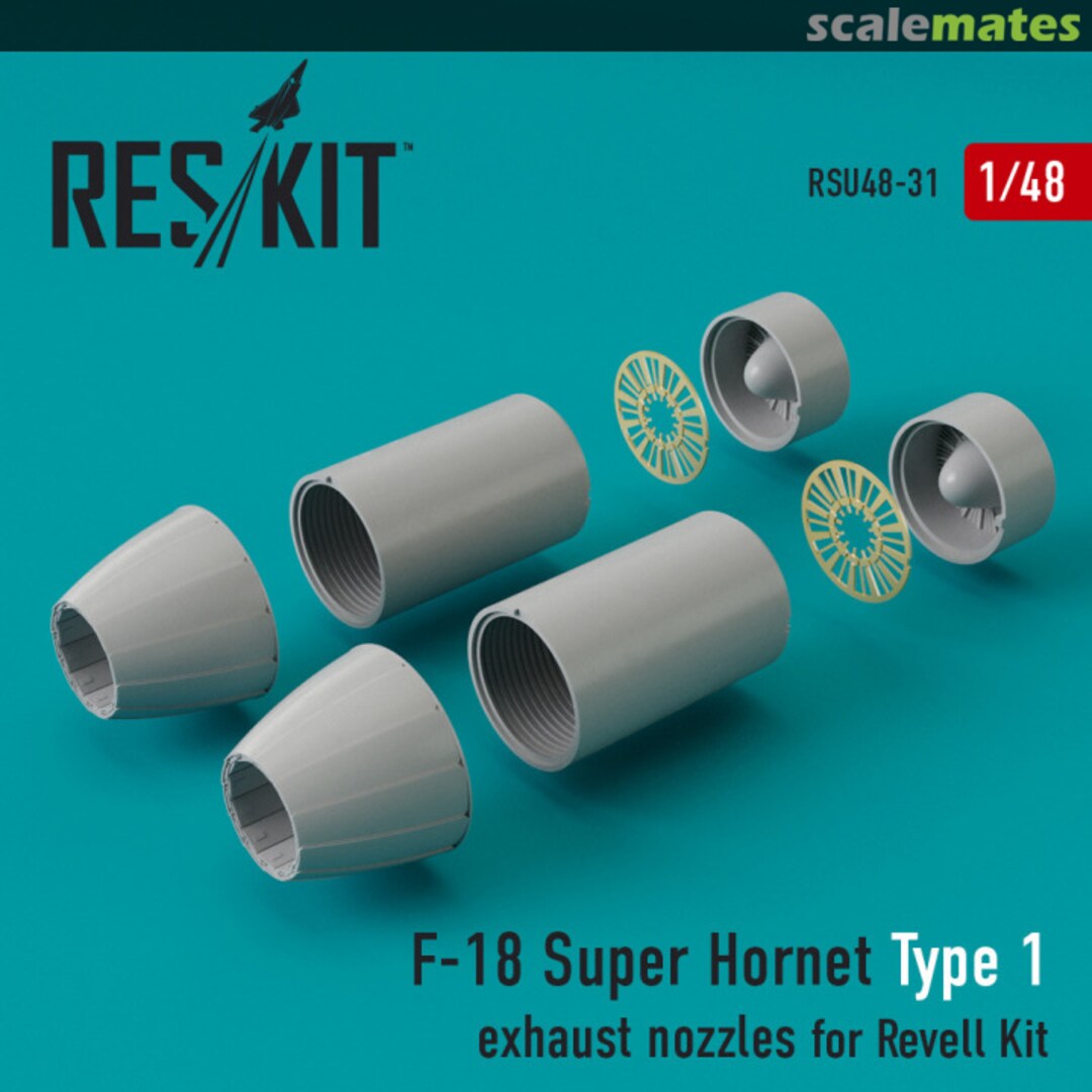 Boxart F/A-18E/F Super Hornet - exhaust nozzles type 1 RSU48-0031 ResKit