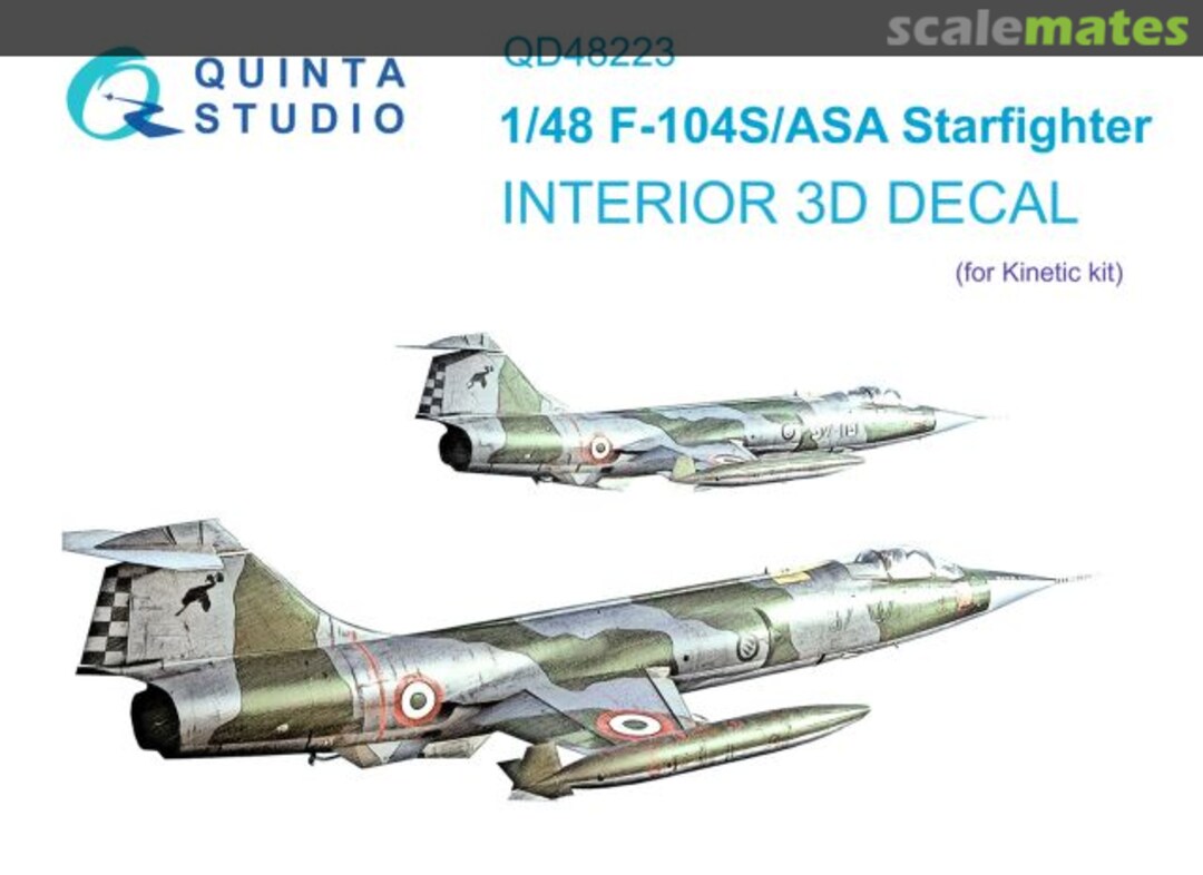 Boxart F-104S/ASA Starfighter 3D decals QD48223 Quinta Studio