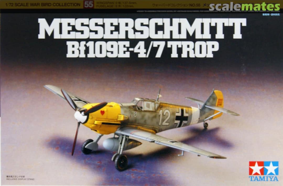 Boxart Messerschmitt Bf109E-4/7 Trop 60755 Tamiya