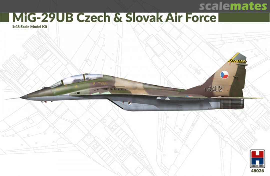 Boxart MiG-29UB Czech & Slovak Air Force 48026 Hobby 2000