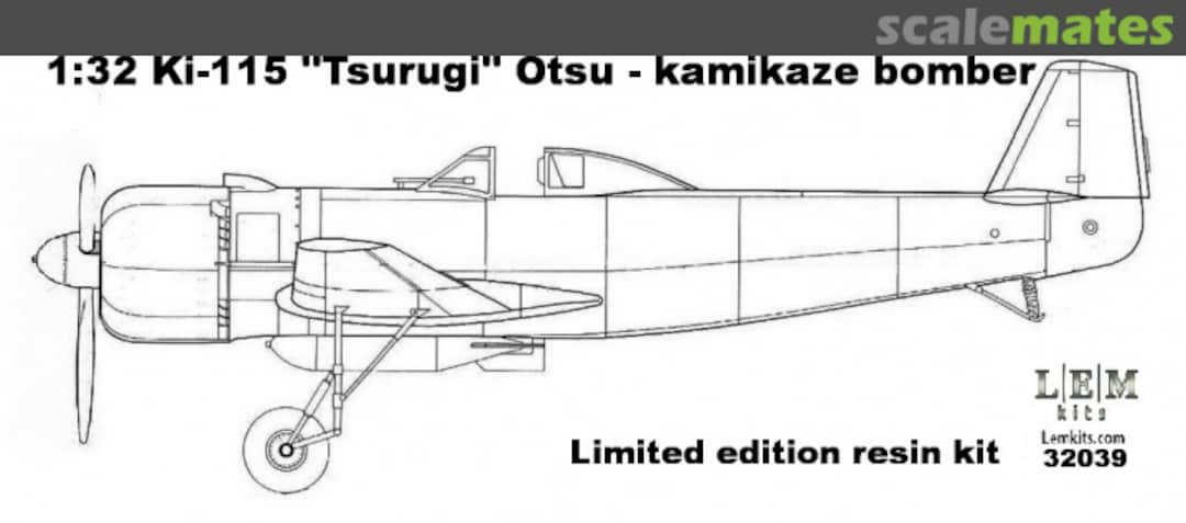 Boxart  Nakajima Ki-115 Otsu "Tsurugi" 32039 LEM Kits