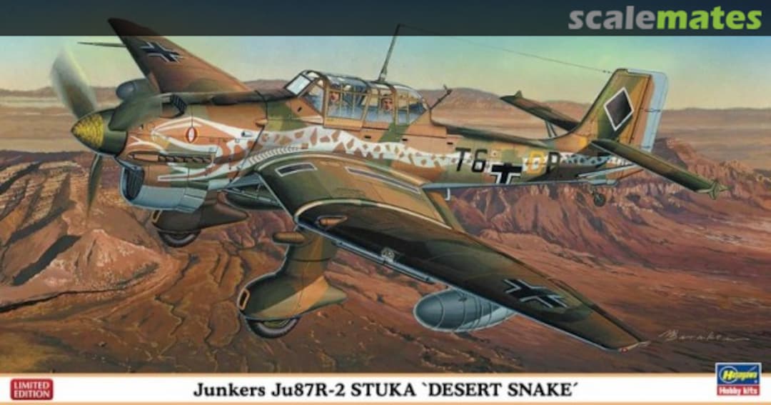 Boxart Junkers Ju 87R-2 Stuka 'Desert Snake' 07337 Hasegawa