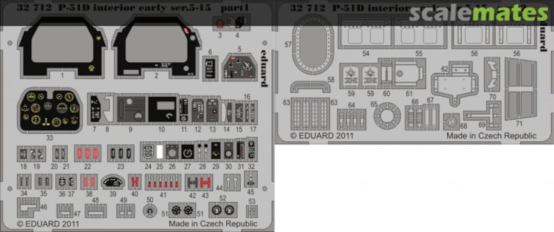 Boxart P-51D interior early ser.5-15 S. A. ~Tamiya~ 32712 Eduard