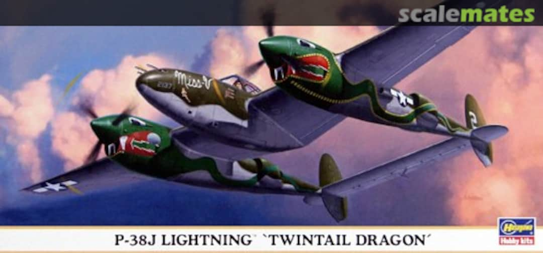 Boxart P-38J Lightning 00754 Hasegawa