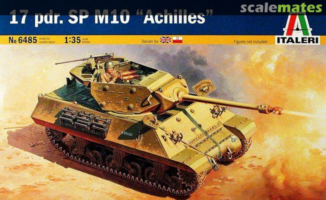 Boxart 17 pdr SPG M10 Achilles 6485 Italeri